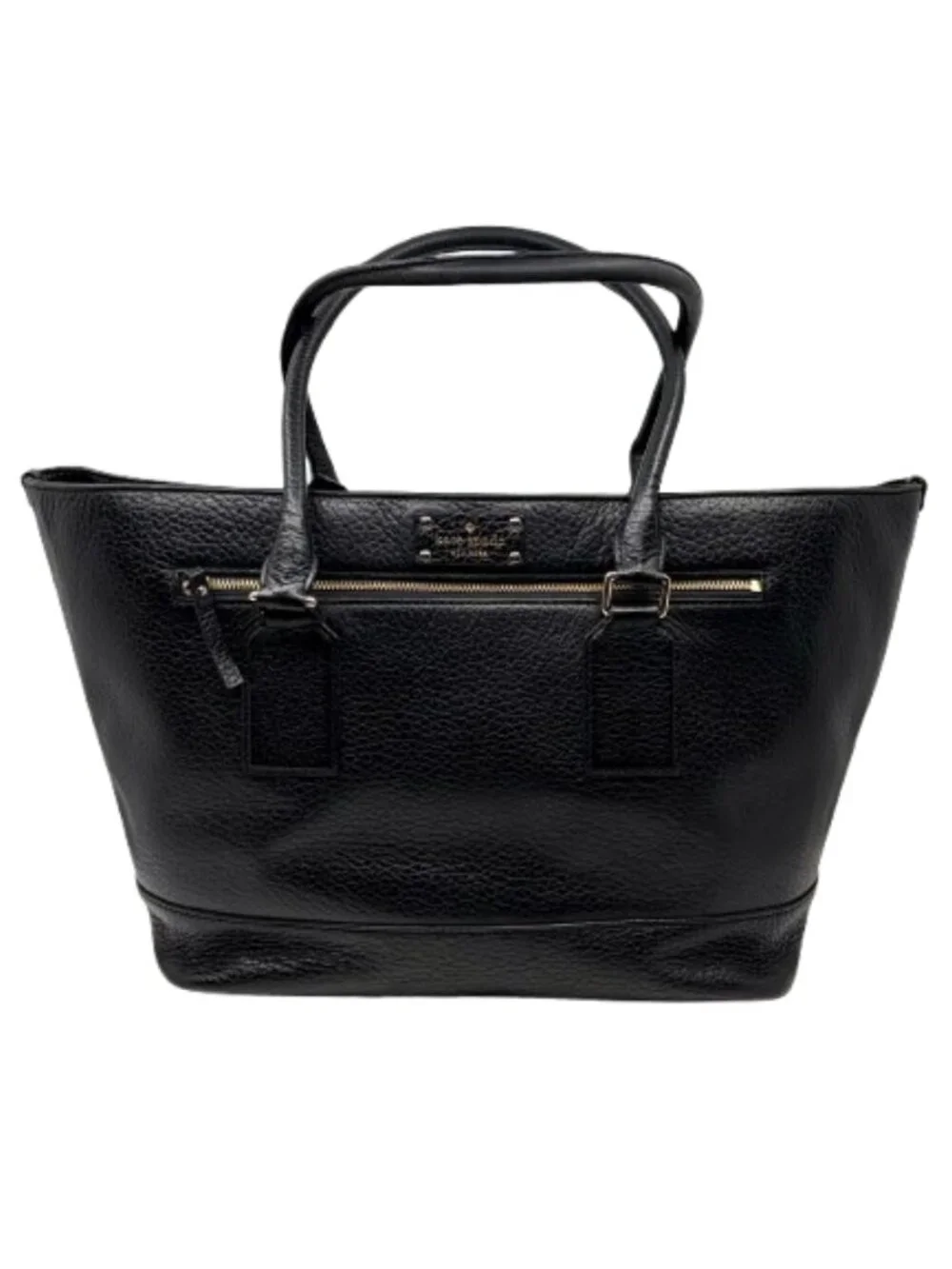 KATE SPADE~Bay Street Harmony~LARGE BLACK PEBBLED LEATHER LAPTOP ALL PURPOSE BAG
